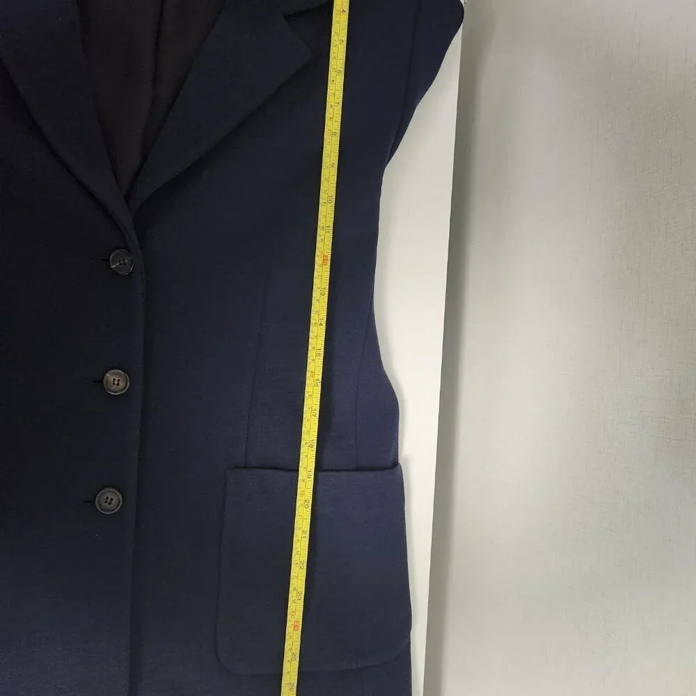 Trussardi Women's Blazer/Jacket Navy Blue Made in Italy